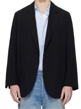 Men's Black Two-Button Blazer - Tailored Sport Coat